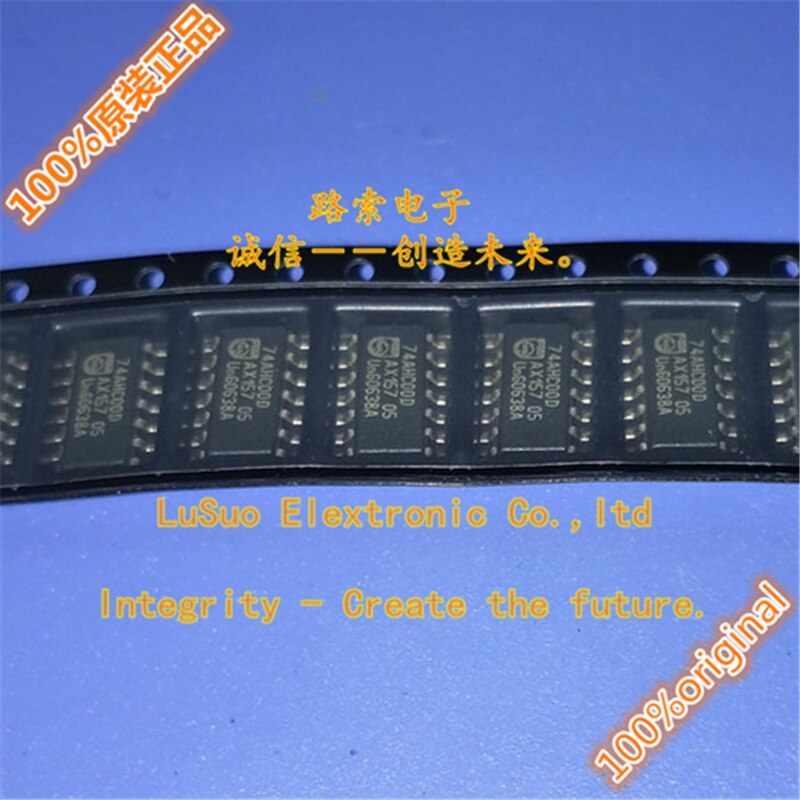 100pcs original new 74AHC00D 74AHC00 logic grid inverter chip SOP-14