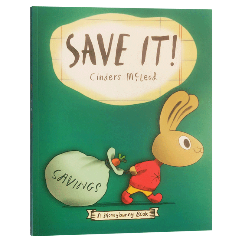 3 A Moneybunny Book Save It , Children's books aged 3 4 5 6, English picture book, 9780593090466