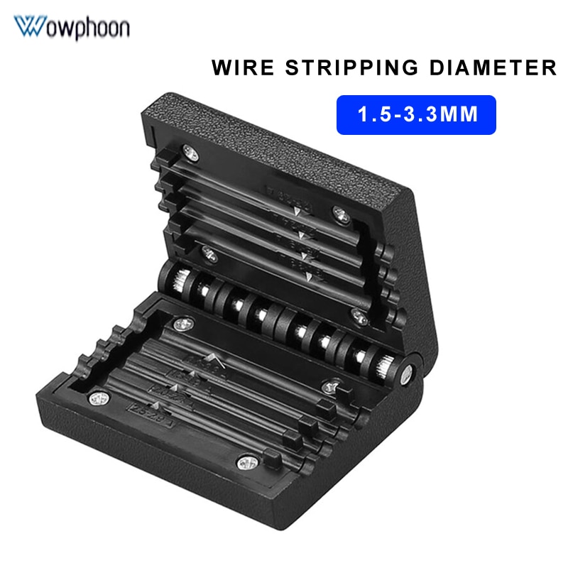 Fiber Optic Longitudinal Bundle Tube Stripper 1.5-3.3mm Longitudinal Fiber Optic Cable Center Pipe Stripping Tool