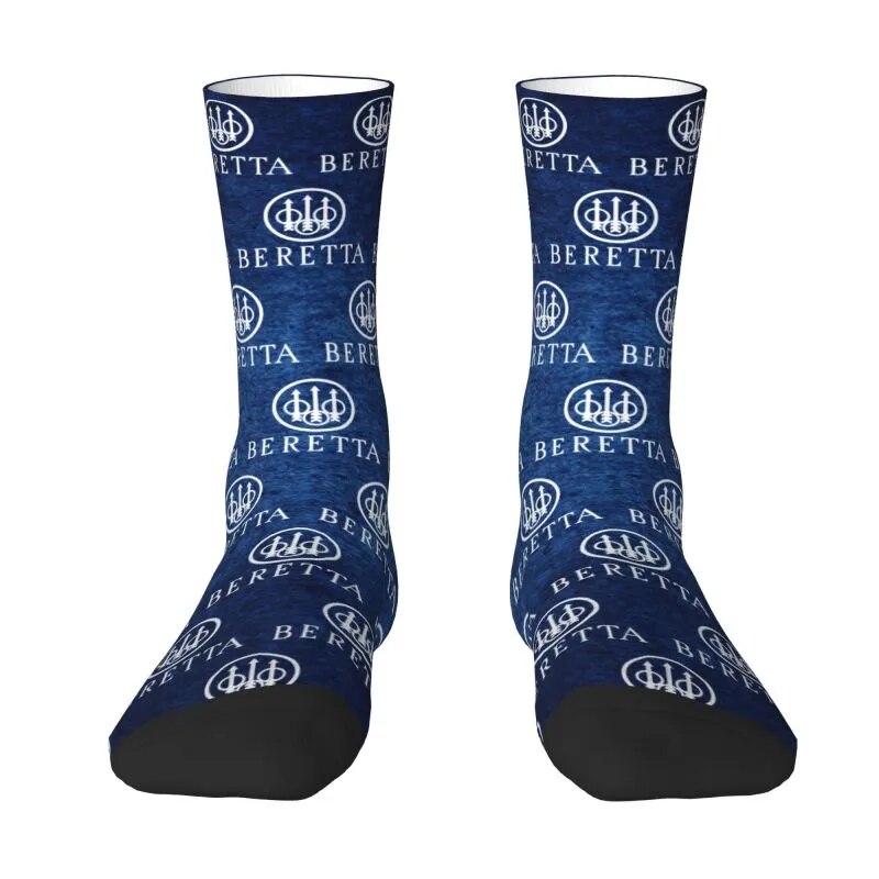 Berettas Mens Crew Socks Unisex Cool Military Gun Lover Spring Summer Autumn Winter Dress Socks