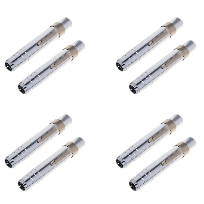8 PCS Silver Aluminum Alloy Chalk Keeper Holder
