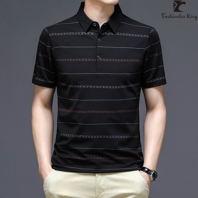 Fashion Men's Short Sleeve Polo Shirt Collar Top Tee Casual Polo T-shirt
