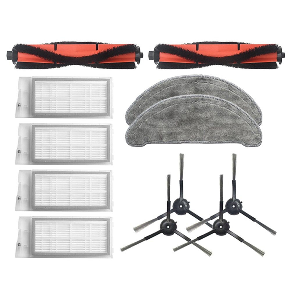 Replacement Part Roller Brush Side Brushes HEPA Filters Compatible for Roidmi Eve Plus Robot Vacuum Cleaner Accessories