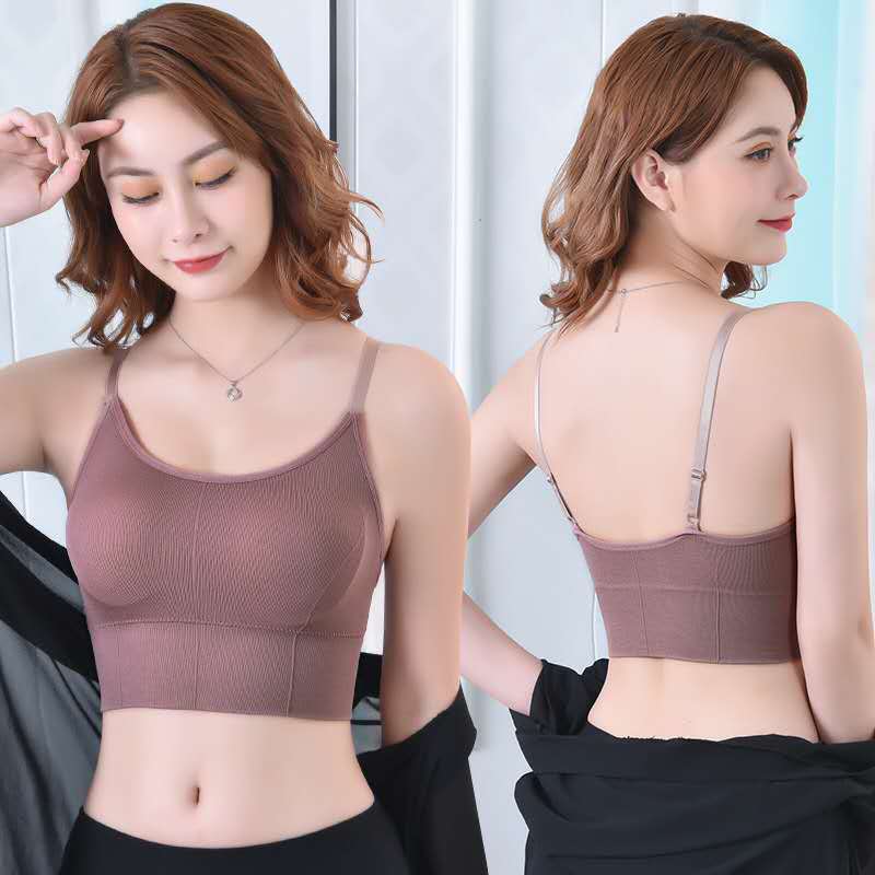 Beauty Back Wrapped The Young Against The Wardrobe Malfunction Condole Belt Vest Short Strapless Without Rims With Sports Bra