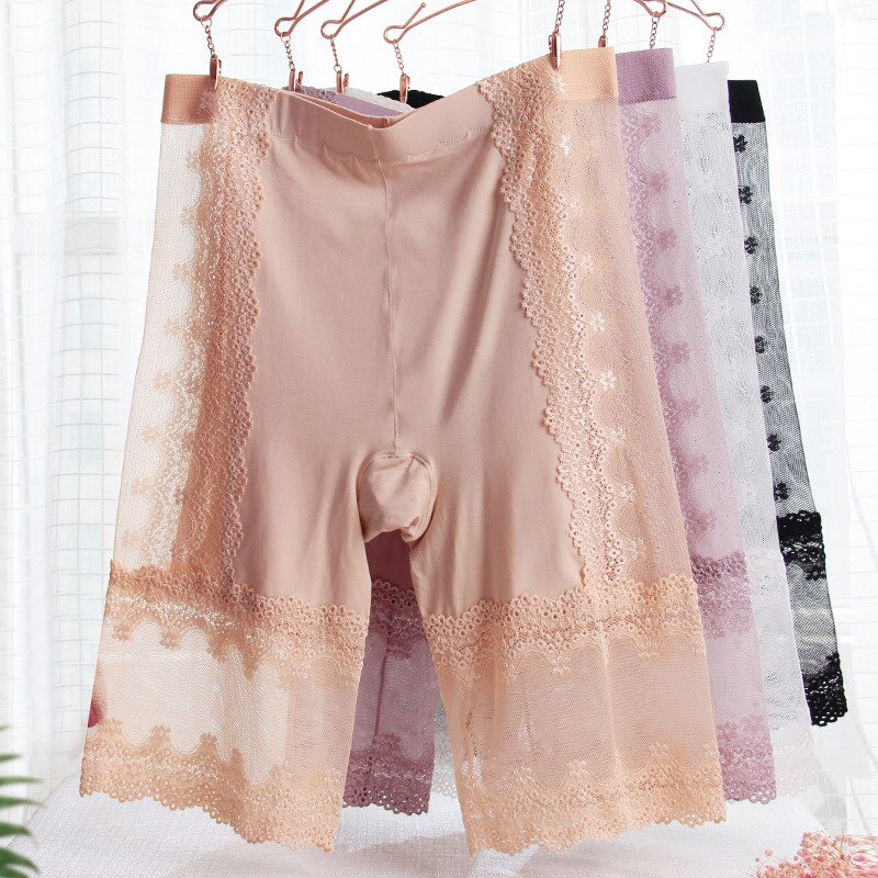 Summer Women Safety Knickers Panties Sexy Underwear Underpants High Waist Lace Underpants Boxer Shorts Lingeries