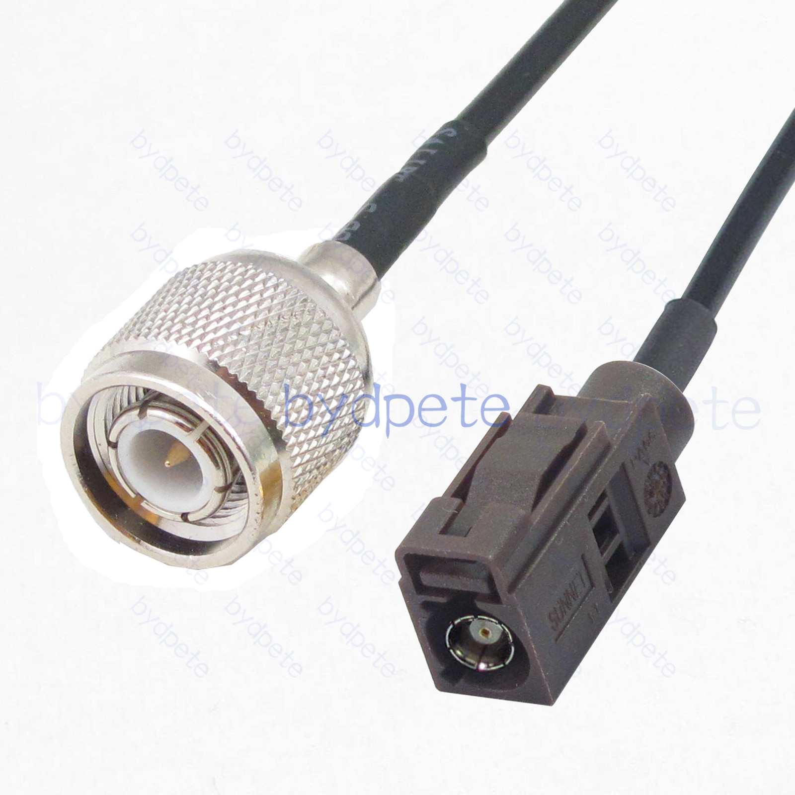 Fakra-F Female Brown 8011 to TNC Male RG174 Black PVC Coax Cable For Car TV2 Video Communication System RF Coaxial Cable 50Ohms