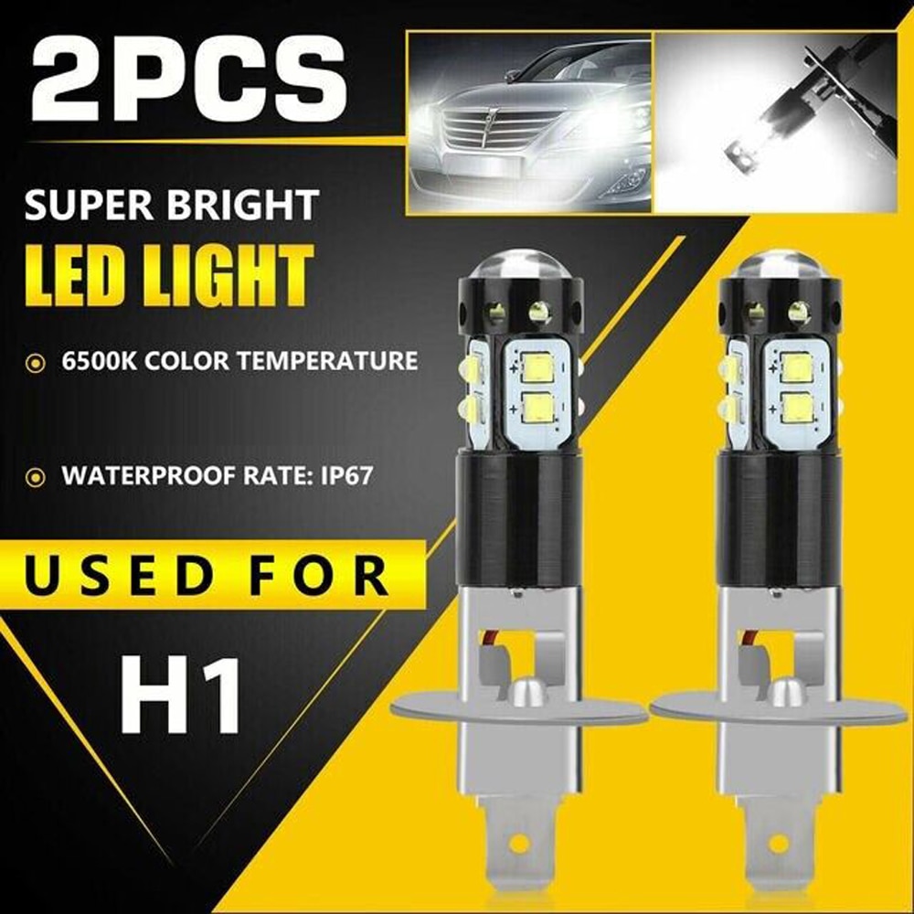 2Pcs H1 H3 Led Car Fog Light Bulbs H4 H7 H9 H11 9005 9006 Super Bright CSP LED Headlight DRL Lamp Kit High Low Beam 6000K 12V
