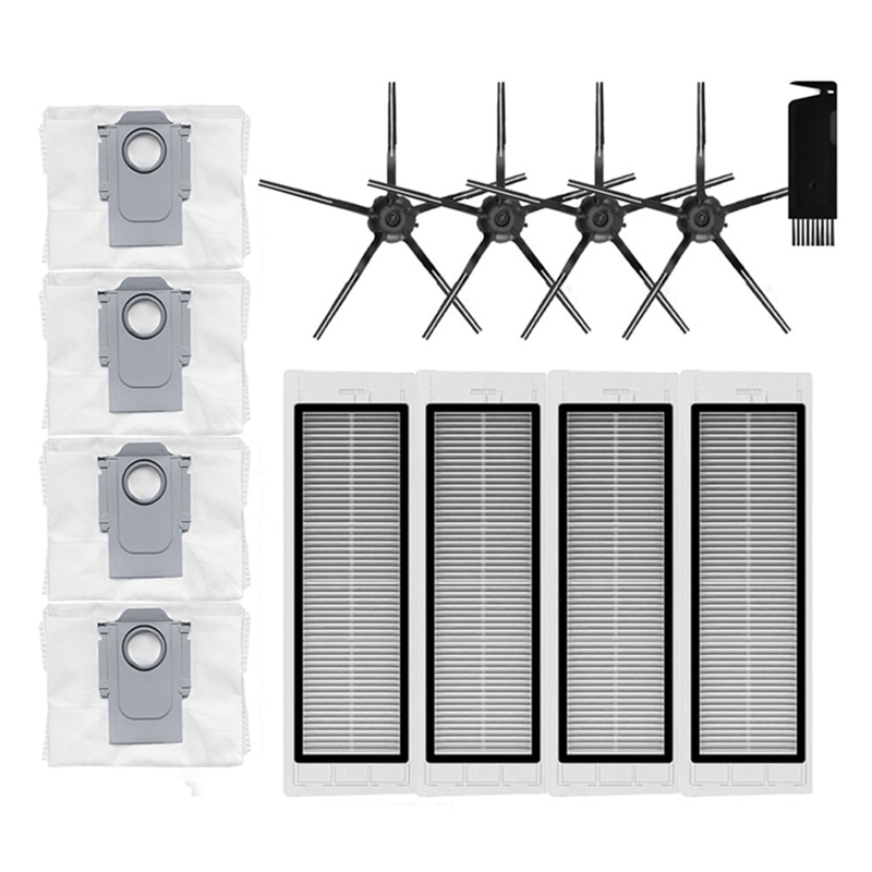 Side Brush Filter Dust Bag Replacement Accessories Kits For Roborock Q5+ Robotic Vacuum Cleaner