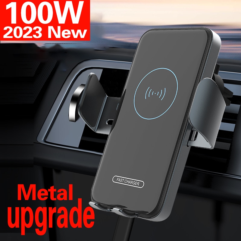 Automatic Clamping Car Wireless Charger for Samsung Galaxy Z Flip 4 3 Note20 iPhone 12 14 13 Max Air Vent Mount Phone Holder
