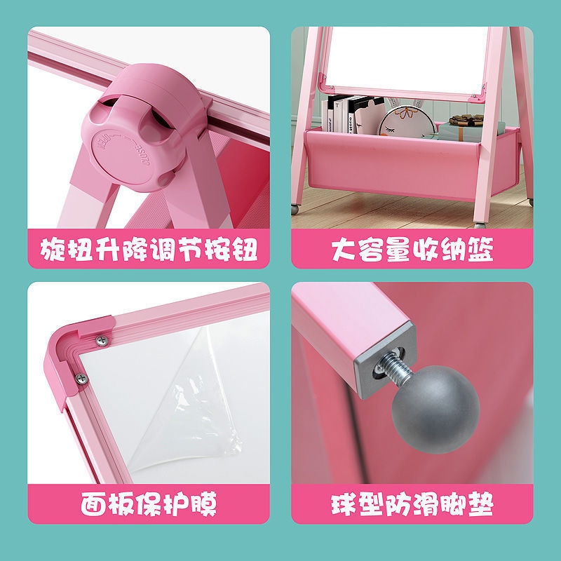Drawing Board For Children And Babies Magnetic Double-Sided Teaching Household Small Blackboard Stand Style Color Painting Graff