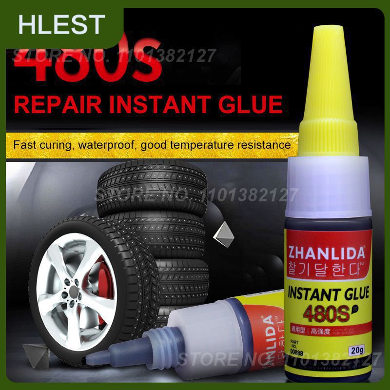 Mighty Tire Repair Glue Car Rubber Repair Tire Glue 20g Adhesive Black Super Glue Window Speaker Sealer Super Caulk Automobile