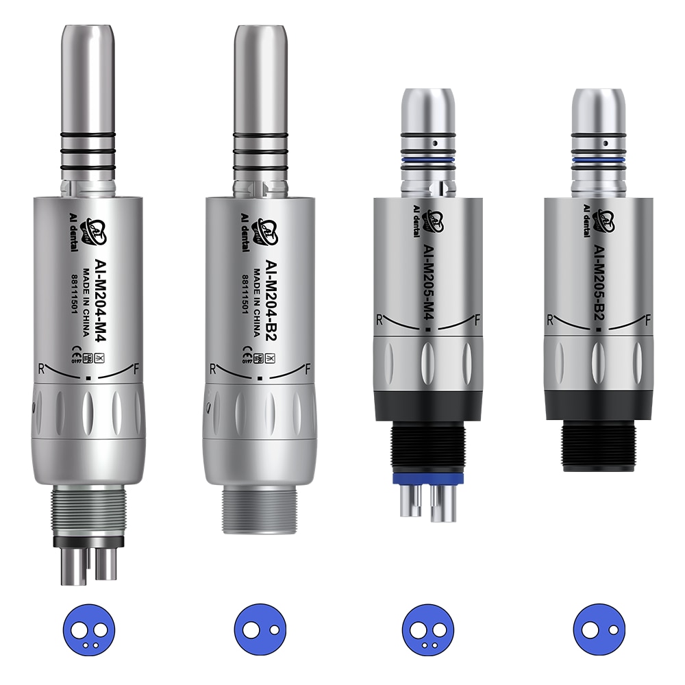Dental Air Motor Mini E-Type Interna Water Spray 2/4 Hole Slow Low Speed Handpiece Chair fit Dentistry Surgical Tools