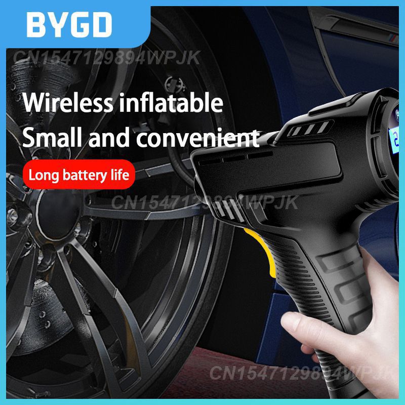 Led Light Car Air Pump Portable Smart Digital Display Inflatable Pump 120w Car Tire Inflator Digital Car Accessories Air Pump