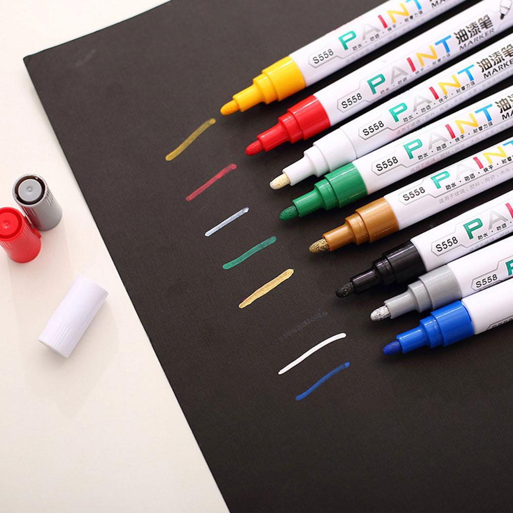Paint Cleaner Car Wheel Tire Oily Painting Pen Auto Rubber Tyre Polishes Metal Permanent Marker Graffiti Scratch Wet Wax