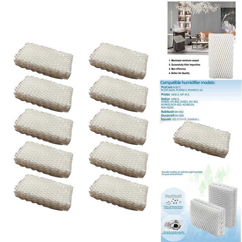 WF813 Humidifier Filter Humidifier Wick Filter Replacement For Relion WF813 Duracraft HC832 DH-830/DH830