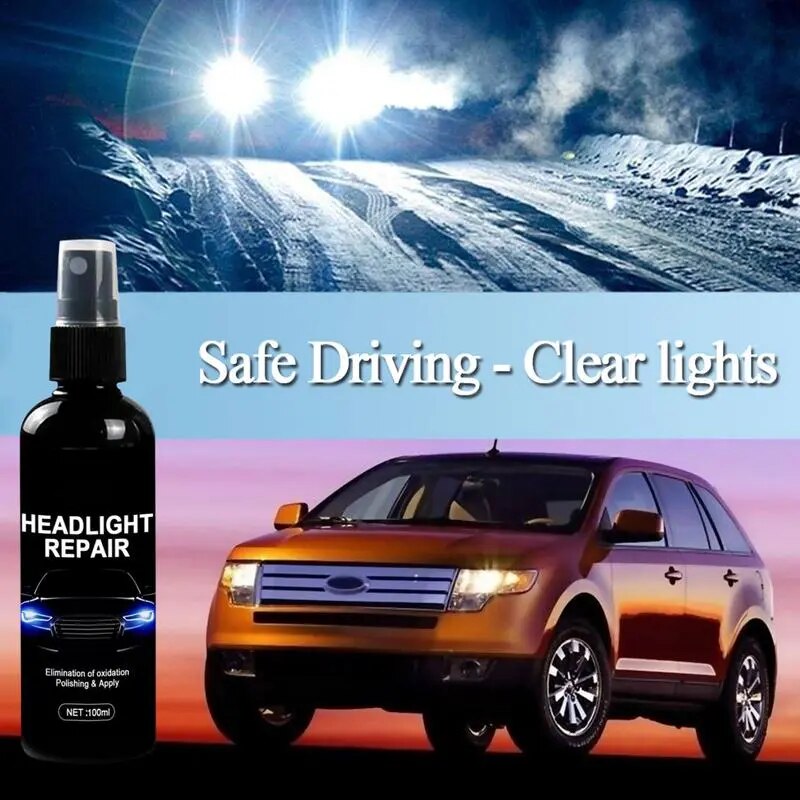 Car Headlight Repair Fluid Headlight Coating Agent Car Headlight Scratch Repair Spray Taillight Light Lampshade Refurbishment