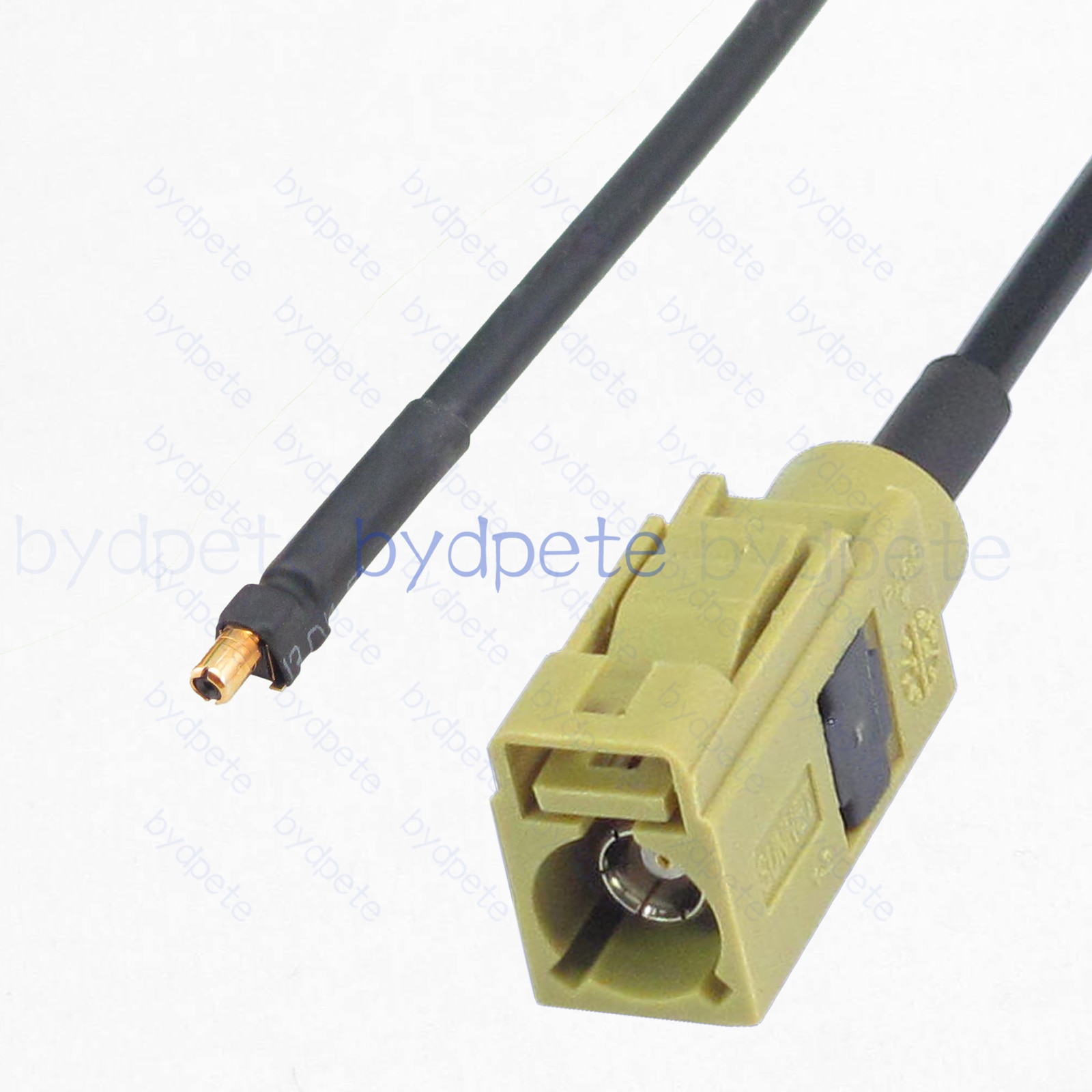 Fakra-K Female Curry Yellow 1027 to CRC9 Female RG174 Cable For Wireless Device With Intermediate Frequency (IF) 50Ohms RF Cable