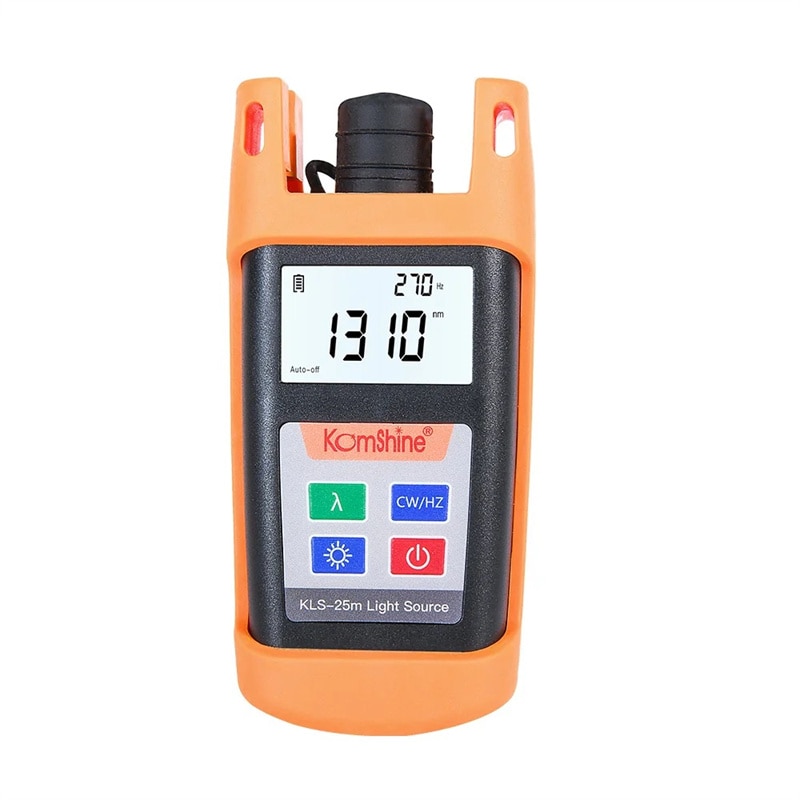 FTTH Fiber Optical Test Tool Fiber Optic Power Meter OPM -70~+10dBm, Fiber Light Source KLS-25M SM 1310/1550nm