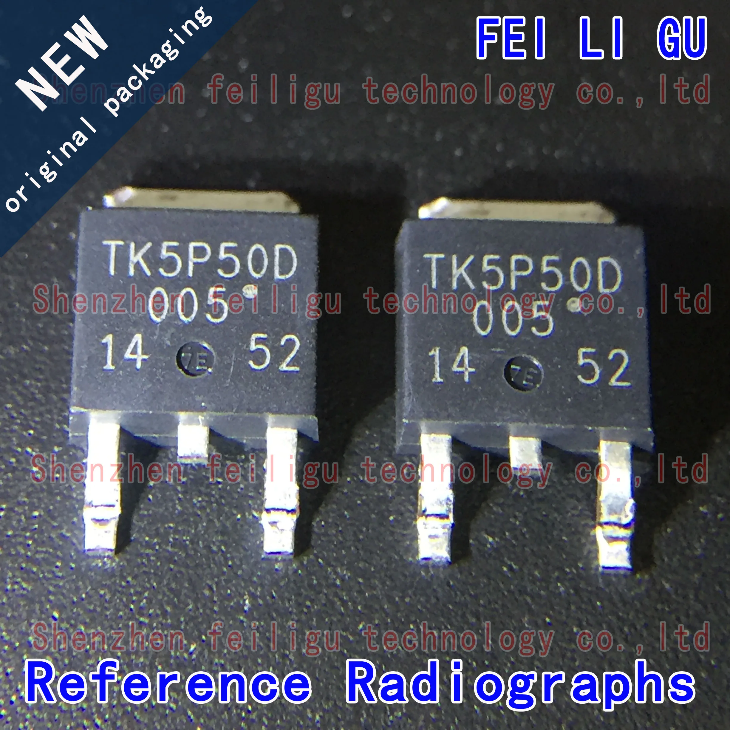 5~50PCS 100% New original genuine TK5P50D(T6RSS-Q) TK5P50D TK5P50 Package:TO-252 500V 5A N-channel MOSFET