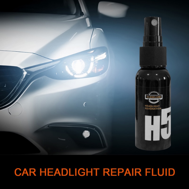 30ml Portable Car Headlight Repair Universal Car Headlight Repair Agent H5 Headlight Restoration Polish Car Accessories 50ml