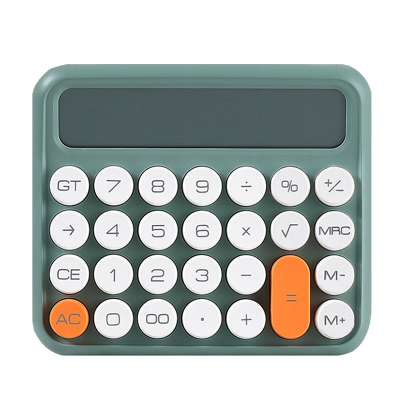 Stationery Big Lcd Screen Office Calculator School Dual Portable Calculator Green