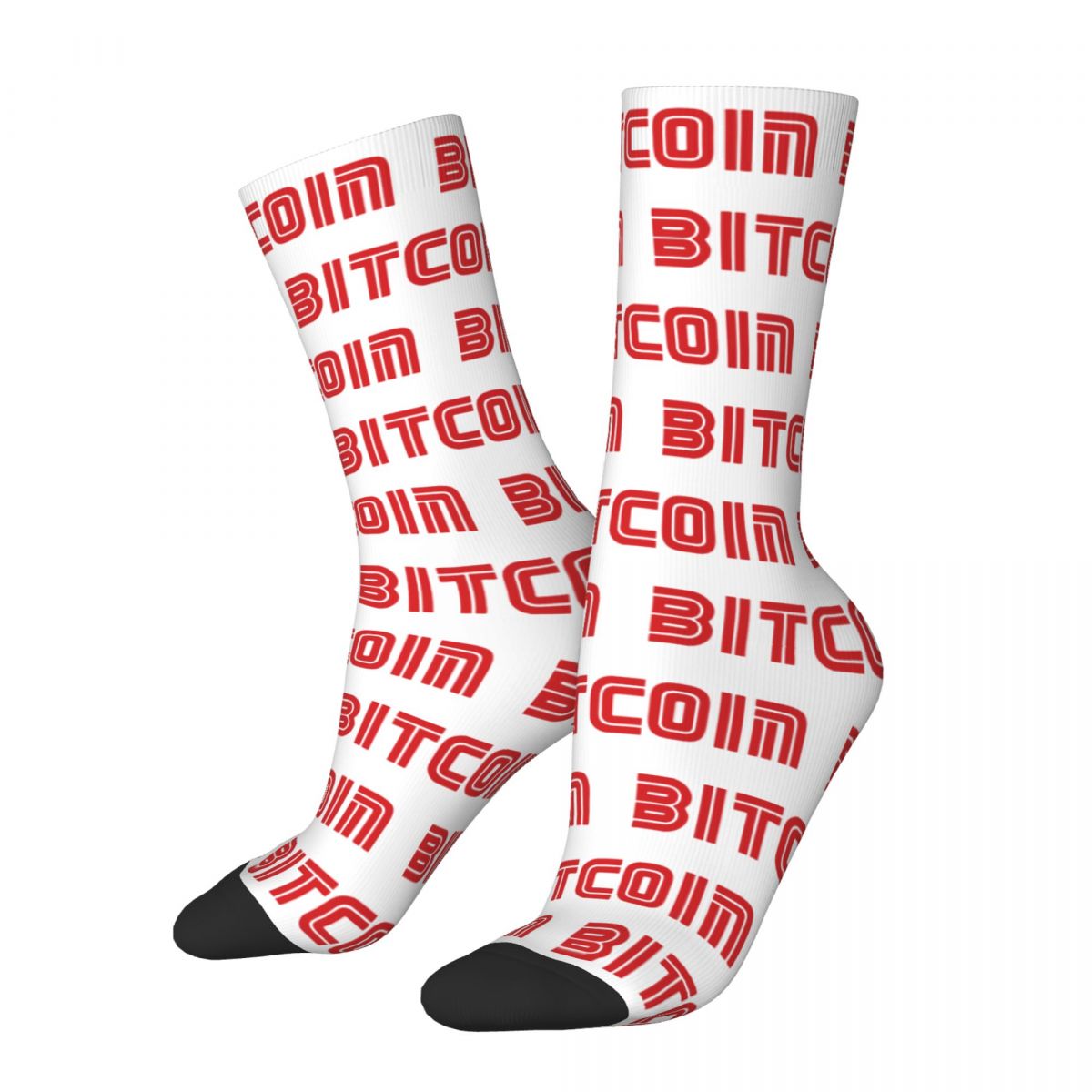 Autumn Winter Casual Men's Women's Mr. Robot - Bitcoin Socks Breathable Middle Tube Socks