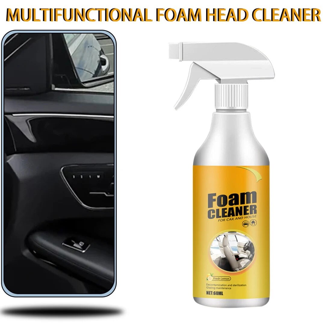 1pc 60ml 120ml 250ml Multi-Purpose Car Foam Cleaner Rust Remover Auto Interior Cleaning Leather Seat Foams Spray