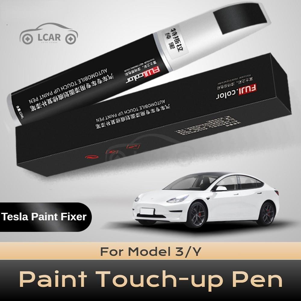 For Tesla Model3 Y X S Paint Touch-up Pen Black White Paint Fix Scratch Repair Accessories Car Paint Boss Wheel Hub Cover Repair