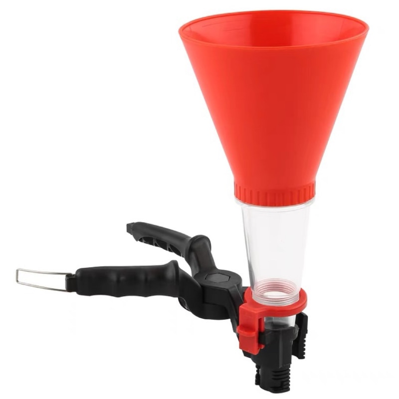 Car Engine Oil Filling Set Universal Funnel with Adjustable Width Holding Clamp PVC Plastic Multifunctional Pour Oil Tool Auto S