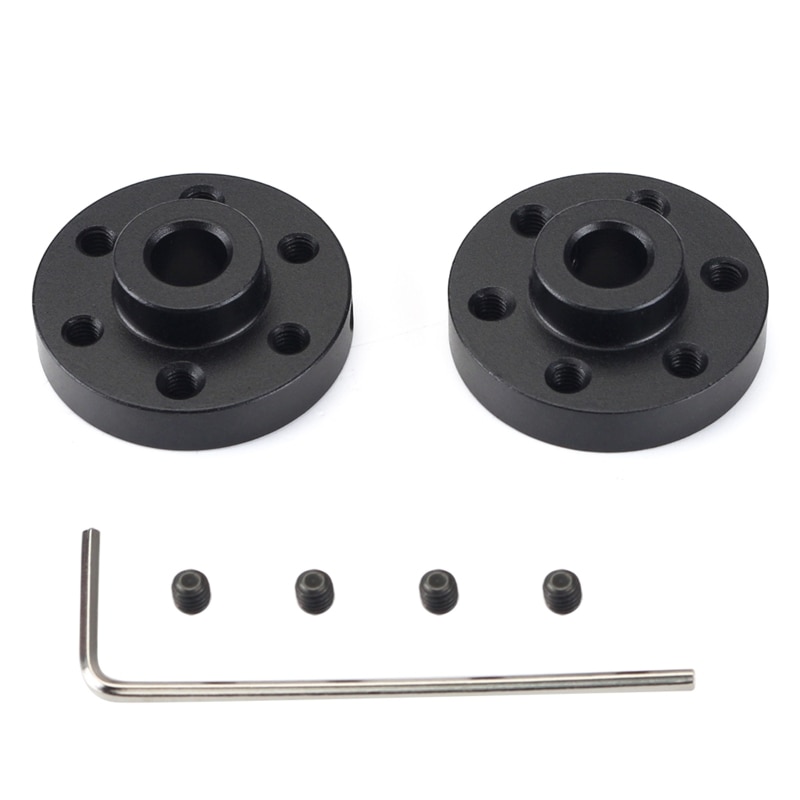 Aluminum Flange Shaft Coupling Kit Universal Metal Mounting HUB for 6mm Shaft