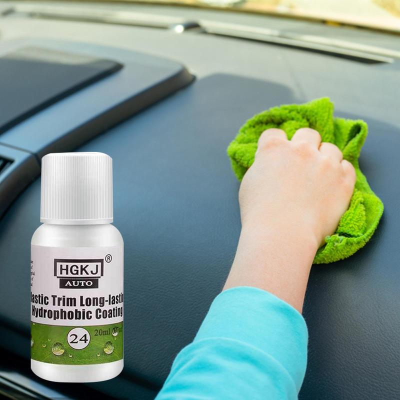 20ml/50ml Car Plastic Restore Coating Agent Auto Plastic Rubber Exterior Repair Clean Refresh Restoration Agent Black Shine Seal