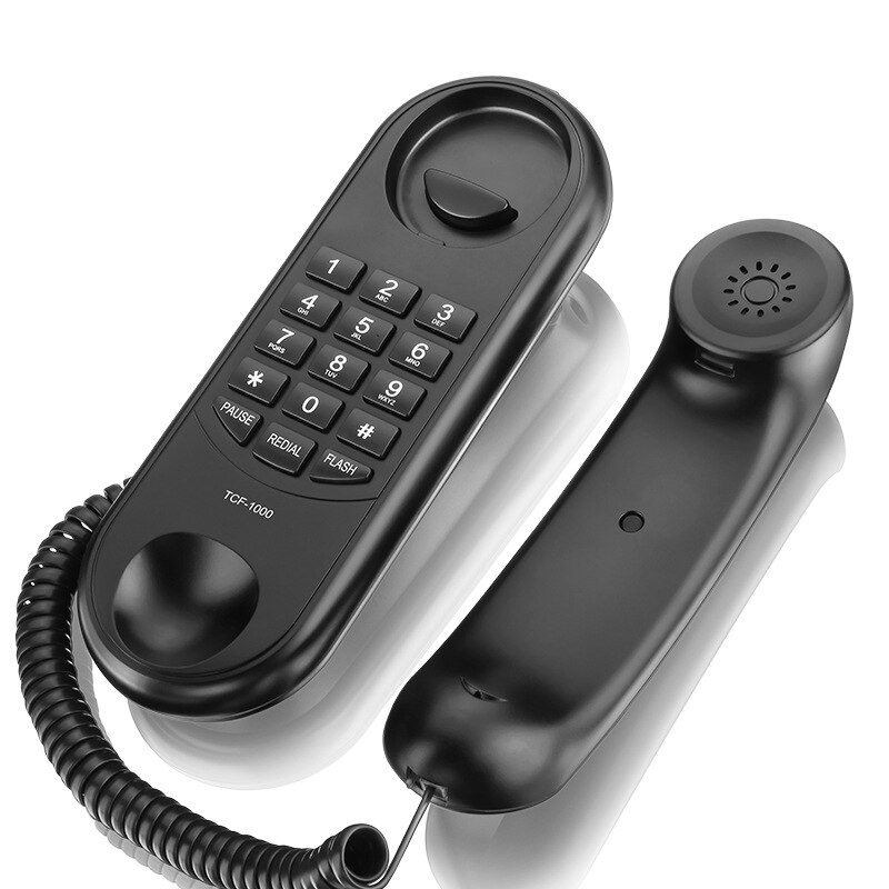 Wall Mount Landline Telephone for Hotel Family Telefon Sem Fio Telefono Inalambrico De Casa Fixed Landline Portable Mini Phone