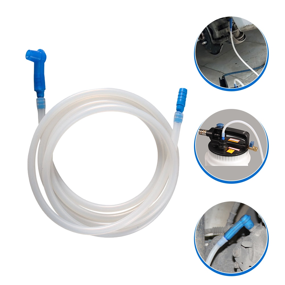 Brake Hose Vacuum Hose Brake Fluid Change Hose Universal Brake Fluid Bleeder Hose Rubber Clear Hose Brake Oil Bleeder Connector