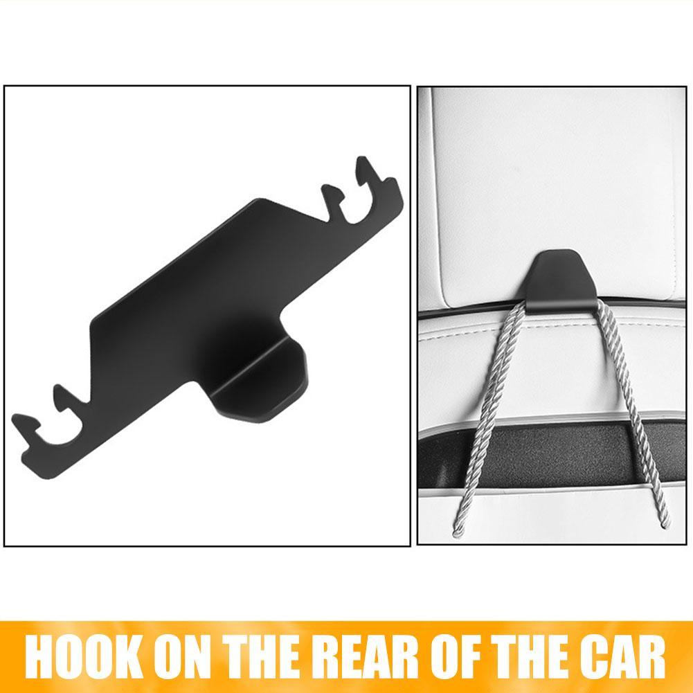 Car Seat Back Hook Rear Interior Portable Hanging Bag Purse Holder Universal Storage Auto Fastener Clips For Car Accessories