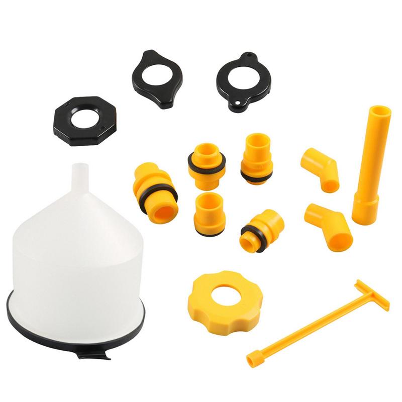 Coolant Funnel Kit Set Of 15 Spill Proof Radiator Funnel Burping Kit For Automotive Use Portable Coolant Flush Set For Refilling