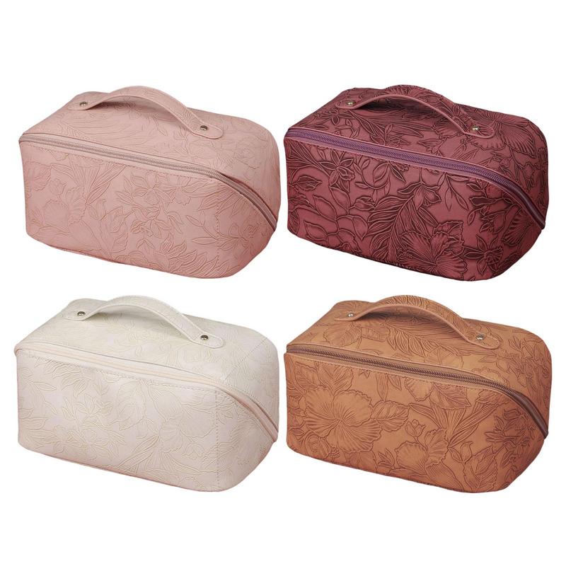 Makeup Bags Large Travel Cosmetic Bag Easy Cleaning Durable Organizer Makeup Bag Pouch For Cosmetics Toiletries Pencils Easy