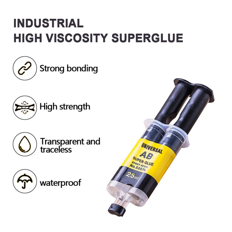 Universal AB Super Glue 4ML/25ML Epoxy Resin Liquid Glue Strong Adhesive Household Repair Glue For Metal, Ceramics,Plastic,Glass