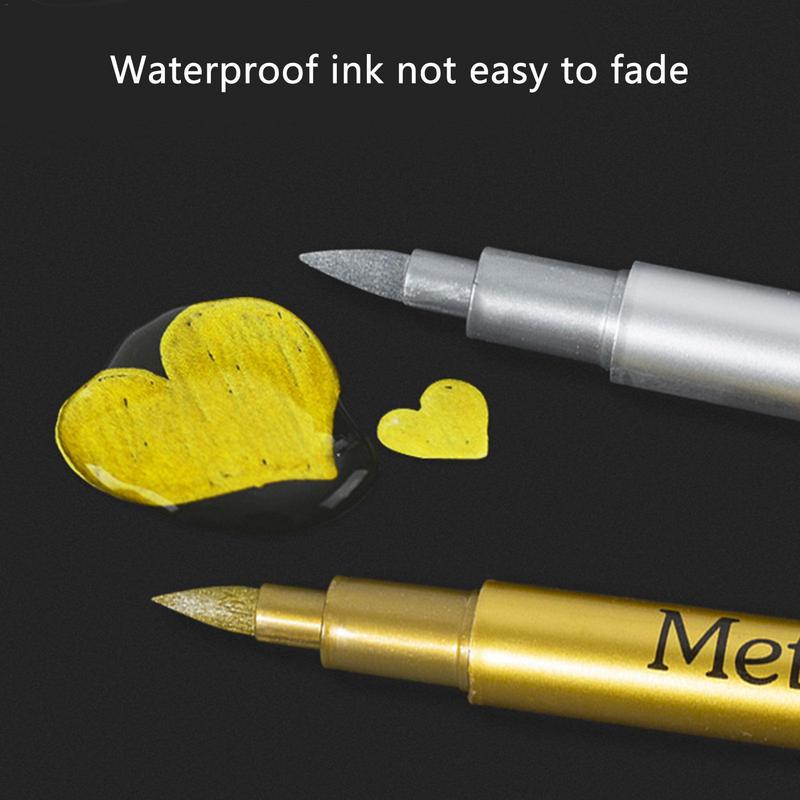 Acrylic Paint Pen 12pcs Paint Pens For Rock Painting Dual Tip Pens With Medium Tip And Brush Tip Paint Markers For Rock Painting