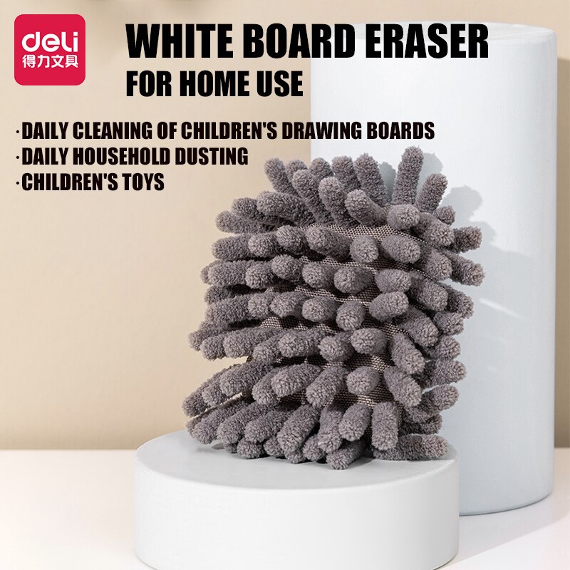 Deli Whiteboard Eraser Children's Board Cleaning Home Dusting Multifunctional Chenille Whiteboard Eraser Office Home Suppli