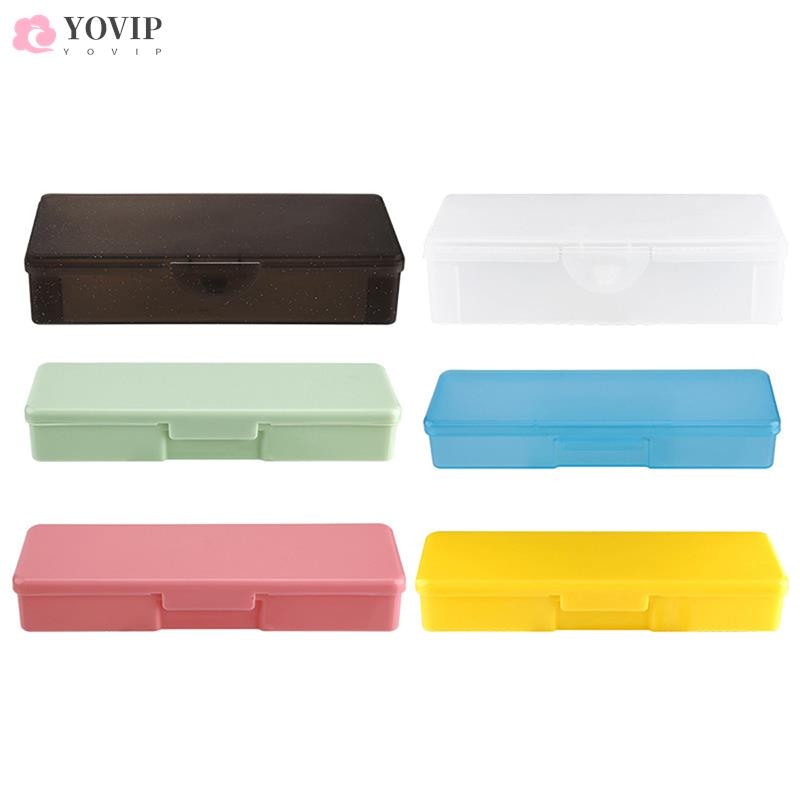 Large/Medium Portable Transparent PP Plastic Box Ear Dig Accessories Dust-proof Storage Container Nail Art Tool Storage Box