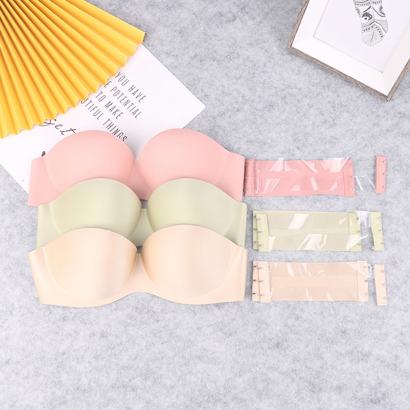 Tube Top Underwear Soild Color Sexy Lingerie Strapless Bra Push Up Bra Seamless Bralette Sexy Solid Color Women Lingerie