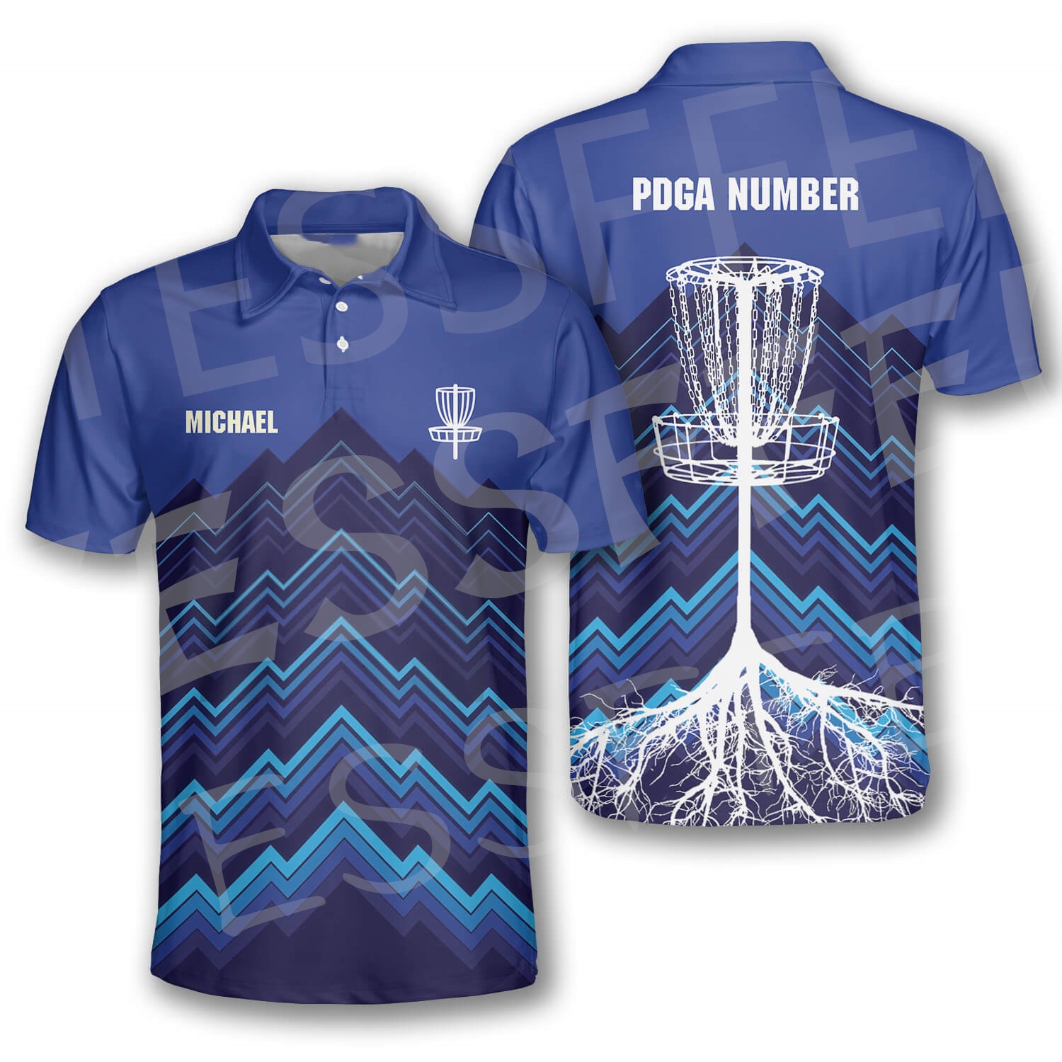 NewFashion Custom Name Disc Golf Sports Game Player 3DPrint Summer Funny Vintage Harajuku Polo Shirts Streetwear Short Sleeves M