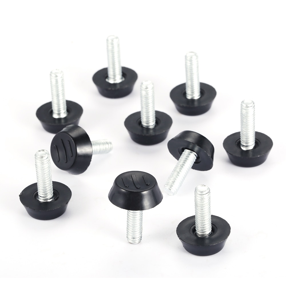2-10pcs Leveling Foot Screw On Type Plastic Furniture Table Chair Sofa Leg Anti-slip Feet Adjustable Leveler Base Bolt Pad M6 M8