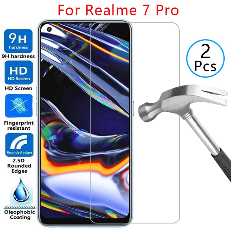 tempered glass screen protector for realme 7 pro case cover on realme7pro 7pro 6.4 protective phone coque bag realmi realmi7pro
