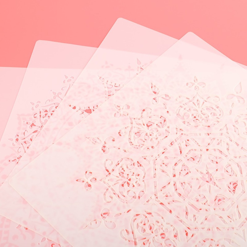 30cm DIY Craft Mandala Round Geometry DIY Layering Stencils Painting Scrapbook Coloring Embossing Album Decorative Template