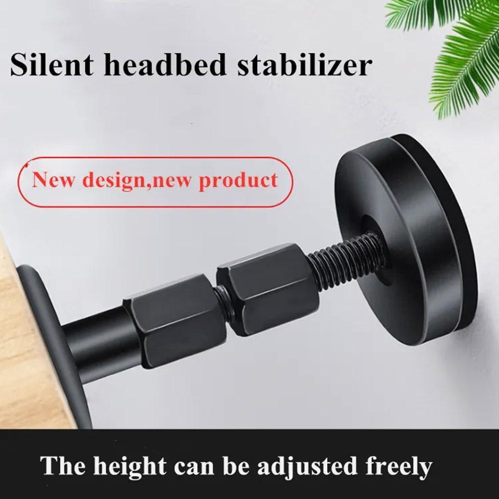 33-84mm Silent Headbed Stabilizer Headboard Stoppers For Beds Cabinets Sofas Adjustable Threaded Bed Frame Anti-shake Tool L9T3