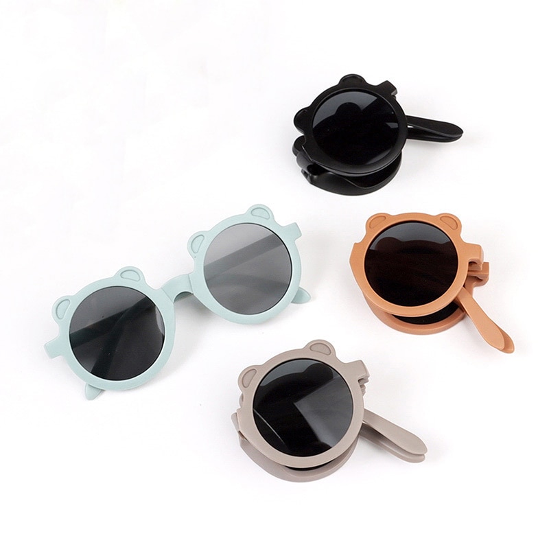 Children Glasses Toddler UV400 Protection Sun Glasses Polarized Sunglasses Kids Cartoon Bear Eyewear For Boys Girls Eyeglasses
