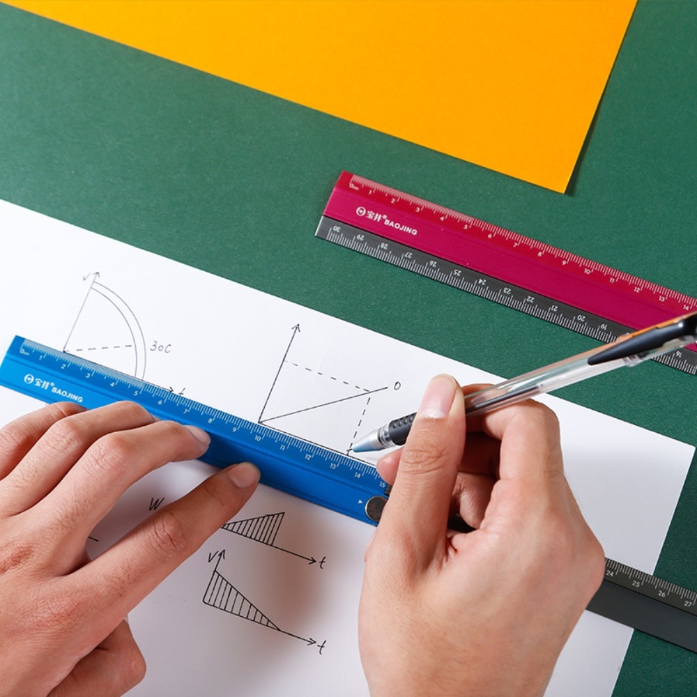 30cm Painting Student Office Ruler Fold Measure Lockable