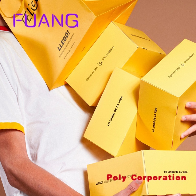 In Auto Parts Lithography Printed Gold Corrugated Carton Color Box With Impression Mate Recicladpacking box for small business