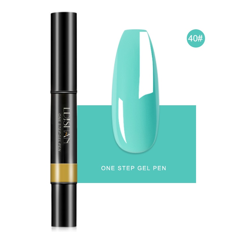 Permanent 3 In 1 Step Nail Varnish Pen Professional Nail Polish Pen Art Drawing Pen No Need Base Top Coat Graffiti Pen